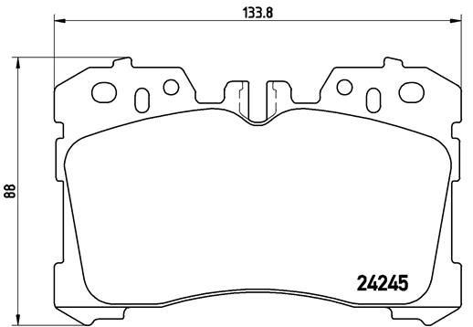 VALEO 671545 Ön Balata Lexus Ls 08>