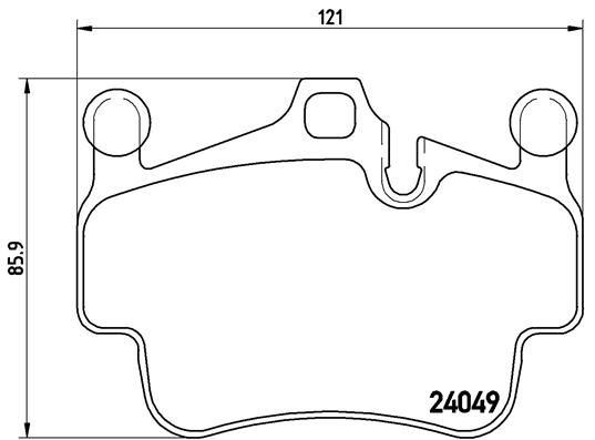 VALEO 671680 Ön Balata Porsche Boxster 08-11 -Cayman 05 > 911 04-12