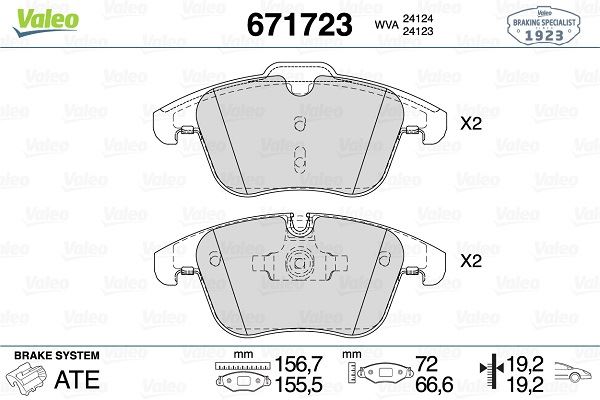 BRE-P 36 022 Fren Balatasi On  Jaguar Xe 2.0  15-