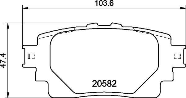 VALEO 671740 Arka Fren Balata Toyota Rav4 2.5l A25a-Fxs Hybrid Axah54 19->
