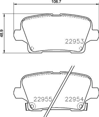 VALEO 671815 Arka Fren Balatasi Opel Insignia B 17>16 17 İnç