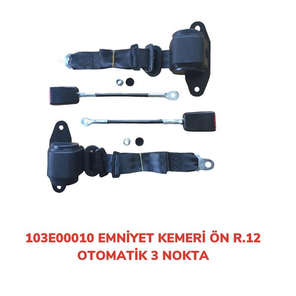 AFT 103E00010 Emniyet Kemeri Ön 3 Nokta Otomatik R12
