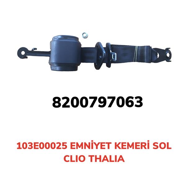 AFT 103E00025 Emniyet Kemeri Otomatik Sol Clio-Thalia