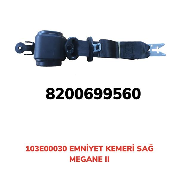 AFT 103E00030 Emniyet Kemeri Otomatik Sağ Megane Ii
