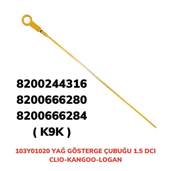 AFT 103Y01020 Yağ Gösterge Çubuğu Clio I-Kangoo I Kisa 1.5 Dci