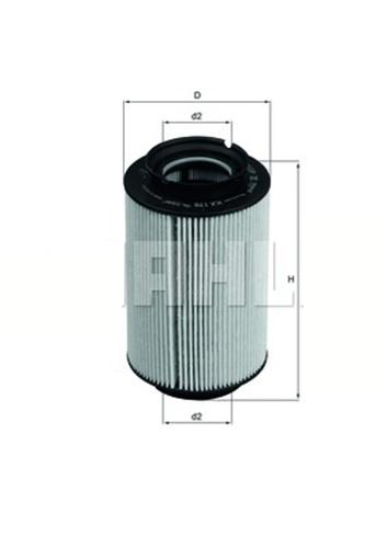 MAHLE KX178D Yakit Filtresi Caddy 04- -Golf 03- -Jetta 05-10 -Octavia 04-10 -Touran 03-10 -Leon 05- 2.0 1.9 Tdi