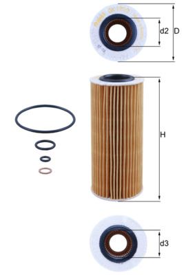 MANN-HU721/4X Yağ Filtresi Bmw (E90/E91/E92/E93) 318d-320d 2005- 525d-530d 07-10