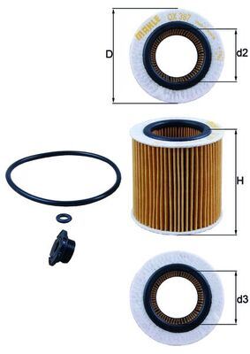 MAHLE OX387D1 Yag Filtresi Bmw N20 F10 F20 F30 F22 F32 F34 F36 E84 E89