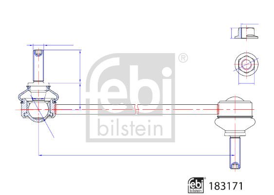 FEBI 183171 Z Rot Somunlara Sahip Land Rover