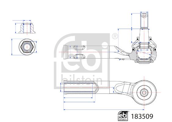 FEBI 183509 Rot Başi Ön Sağ Ford Puma 2019>