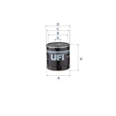 UFI 2375100 Yağ Filtresi Fiat Egea 16> 500x 14> Alfa Romeo Giulietta 11> Mito 09>18 1.4 1.4tbı