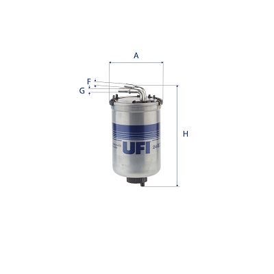 UFI 2402200 Yakit Filtresi Polo 5 1.2-1.4tdi Rapid Fabia 1.2-1.6tdi Ibiza 4 1.2-1.6tdi