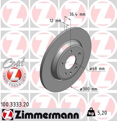 ZIMMERMANN 100.3333.20 Arka Fren Aynasi A4-A5 1.8-2.0 07 > A6 1.8-2.0 11 > A7 2.0-2.8 11 > Q5 2.0 09 > 986479382-Df4848