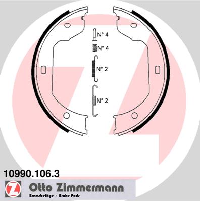 ZIMMERMANN 10990.106.3 El Fren Balatasi