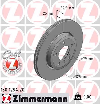 ZIMMERMANN 150.1294.20 Fren Diski On Bmw E46 E85 E86
