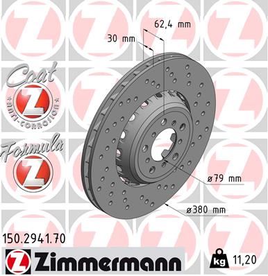 ZIMMERMANN 150.2941.70 Fren Disk