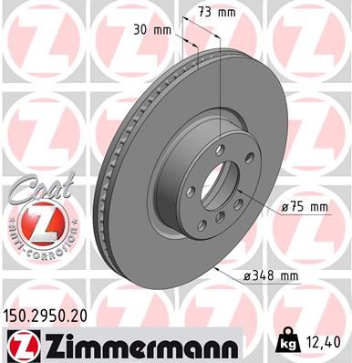 ZIMMERMANN 150.2950.20 Fren Disk