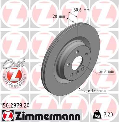 ZIMMERMANN 150.2979.20 Fren Disk
