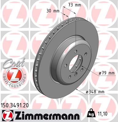 ZIMMERMANN 150.3491.20 Fren Diski 9.86479e 029