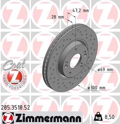 BOSCH 0986479595 Fren Diski Hyundai; Kia Carens 1.6 Gdi; Carens 1.7 Crdi; Carens 2.0 Gdi; Creta 1.6 4wd; Creta 2.0; C