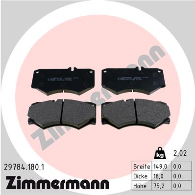 ZIMMERMANN 29784.180.1 Fren Balatasi