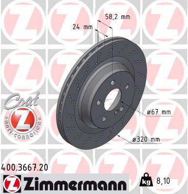 BRE-09.A818.21 Fren Diski Arka Uv Coated Mercedes-Benz