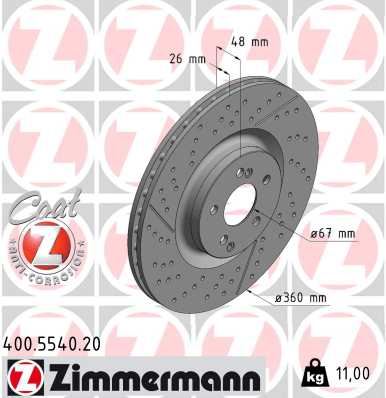 BRE-09.D339.11 Fren Diski Arka Uv Coated Mercedes-Benz