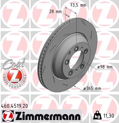 ZIMMERMANN 460.4519.20 Fren Disk