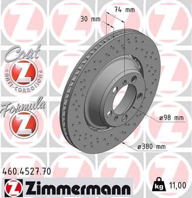 ZIMMERMANN 460.4527.70 Fren Disk