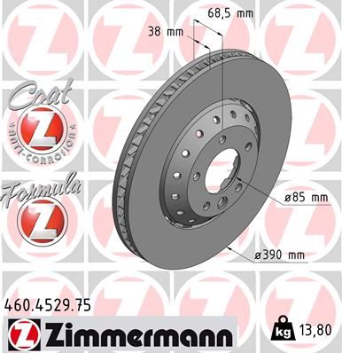 ZIMMERMANN 460.4529.75 Fren Disk
