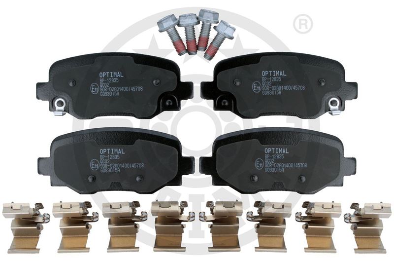 OPTIMAL BP-12835 Arka Fren Balatasi Fiat 500x 14> Jeep Renegade 14> Compass 20> Alfa Romeo Tonale 22> 1.3d Mtj 1.3tb 1.4 1.6d Mtj 1.6e-Torq 2.0d Mtj