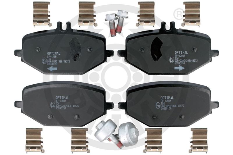 OPTIMAL BP-12981 Fren Balata Seti Diskli Fren Mercedes-Benz G-Class W463 Gle C167 2018/01 >