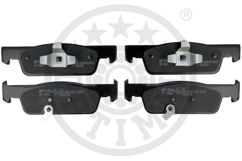 OPTIMAL BP-12983 Fren Balata Seti Diskli Fren Smart Forfour 453 Fortwo Convertible 453 Fortwo 453 2014/07 >