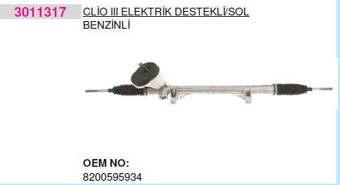 HEMA A0027308HT 3011317 Direksiyon Kutusu Elektrikli Sac Jant 15j Clio Iii 05>Modus 04>Micra Iii 03> A0007954