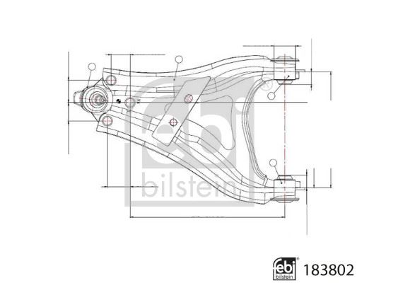 FEBI 183802 Salincak Sol Alt Komple Sac Dacia Duster Ii 17>
