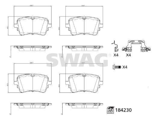 VALEO 610503 Fren Balatası Ev Audi A6 C8 Rr