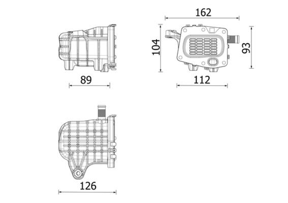 9820965980 Egr Sogutucusu Ds7q 9d475  Mondeo 308 3008 508 5008