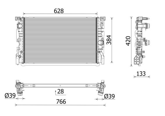 MAHLE CR2696000P Radiator Bmw 5