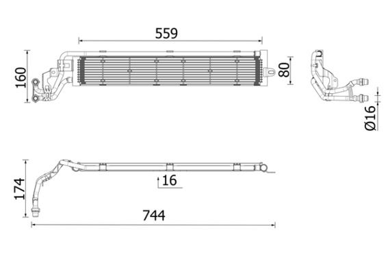 MAHLE CR2697000P Radiator Audi A3