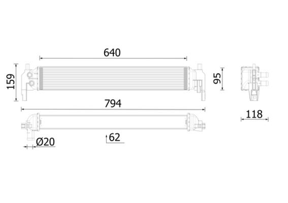 MAHLE CR2700000P Radiator Audi A1