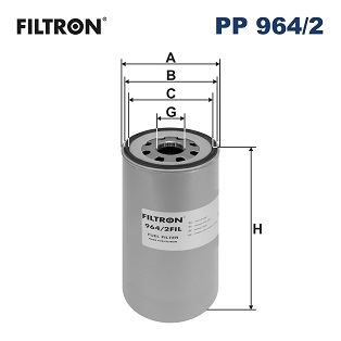 FILTRON PP964.2 Yakit Filtresi Volvo Fh 12-Fh 16-Fh Ii New Fh 2013 -Fm-Fmx-Fmx Classic-Fm 12-Fm 9-Renault Trucks