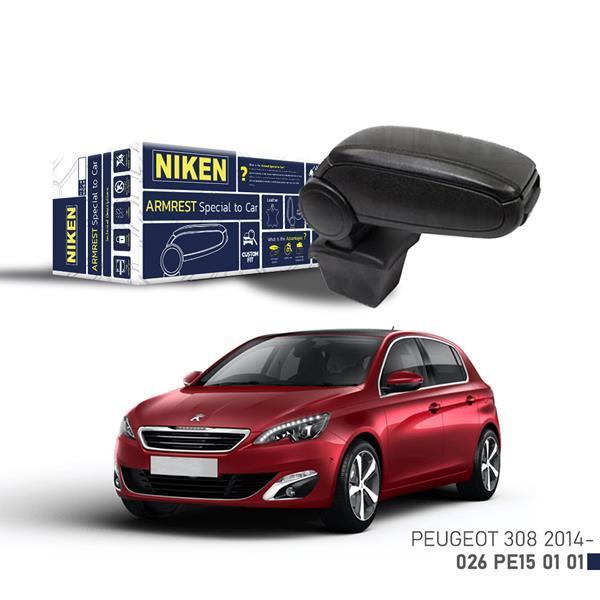 NIKEN 026PE150101 Araca Özel Kol Dayama Siyah Peugeot 308 14 >