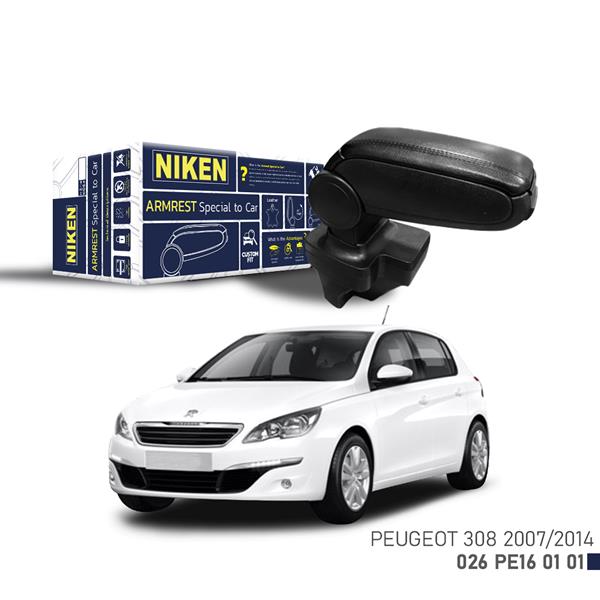 NIKEN 026PE160101 Araca Özel Kol Dayama Siyah Peugeot 308 07-13
