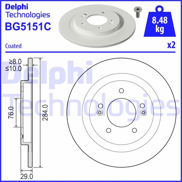 TRW DF7953 Fren Diski Arka  Ioniq/I30/Ceed/Xceed/Optima