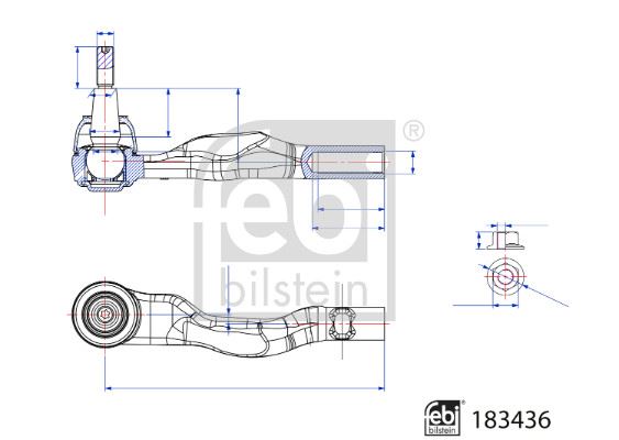 FEBI 183436 Rot Başi Emniyet Somunlu Bentley