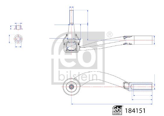 FEBI 184151 Rot Başi Sol Volvo Xc40 19>