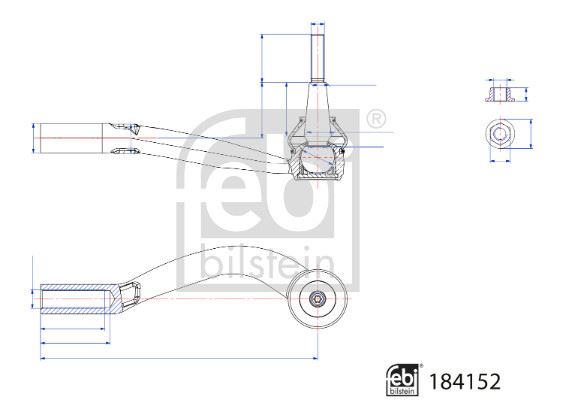 FEBI 184152 Rot Başi Sağ Volvo Xc40 19>