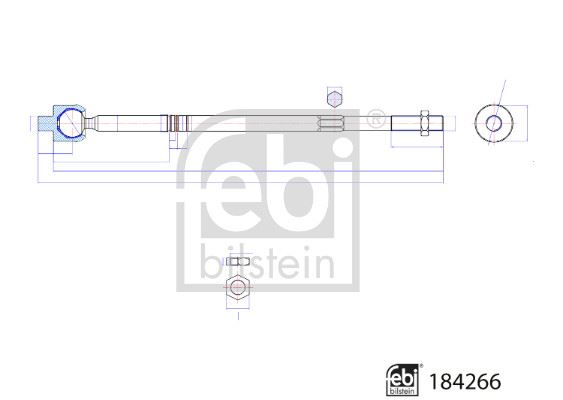 FEBI 184266 Rot Mili Kontra Somun İle Audi