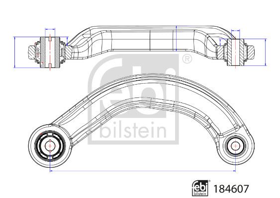 FEBI 184607 Arka Salincak Kolu Üst Sol Ford Mondeo V 14>