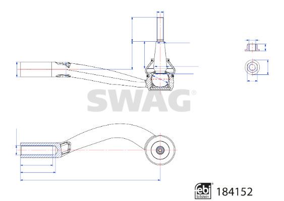 SWAG 33109284 Rot Başi Sağ Volvo Xc40 19> Febi 184152